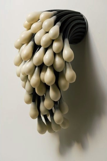 Anima 2011; 57cm x 27cm x 30cm; air compressor hose, wax, steel bracket (private collection) Anima 2011; 57cm x 27cm x 30cm; air compressor hose, wax, steel bracket (private collection)