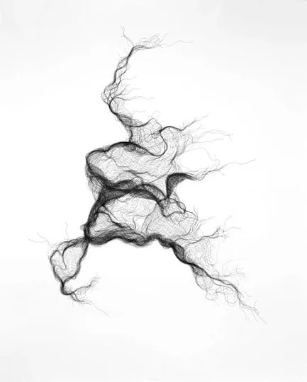 Gauze Bandage no 6; 2011; pen on paper; 152cm x 121cm (private collection) Gauze Bandage no 6; 2011; pen on paper; 152cm x 121cm (private collection)