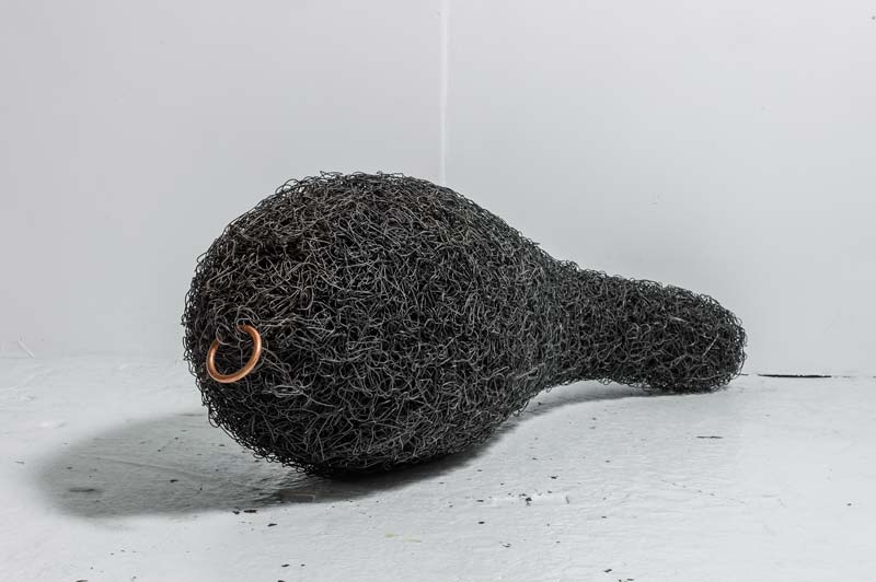 Orphan 2014; black annealed wire, bull's nose ring Orphan 2014; black annealed wire, bull's nose ring