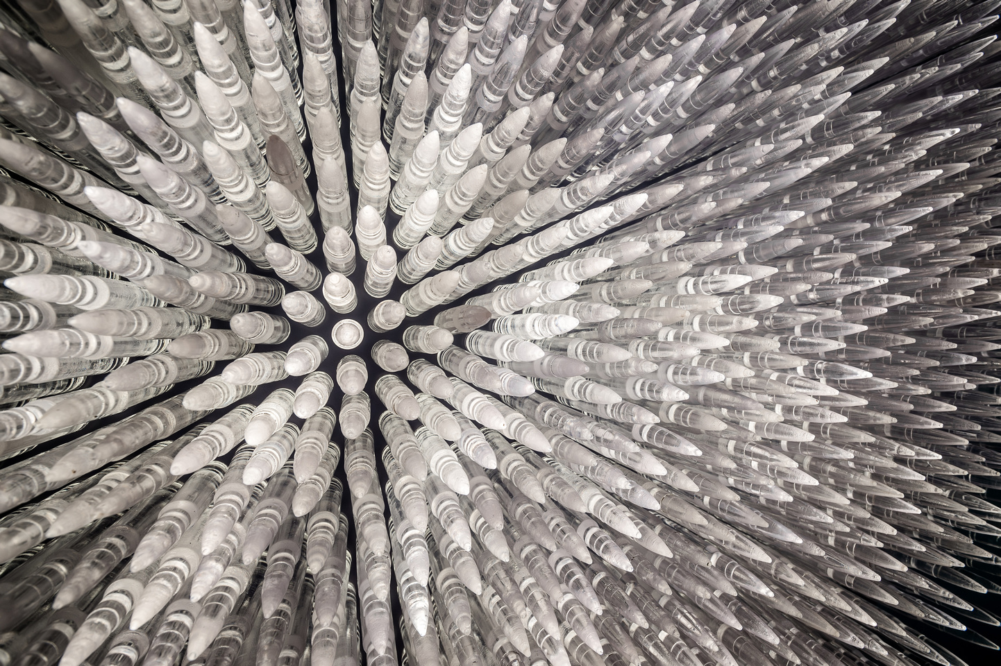 Pandora 2016; LED lightbox within doorframe; clear cast resin 50. cal Browning bullets Pandora 2016; LED lightbox within doorframe; clear cast resin 50. cal Browning bullets