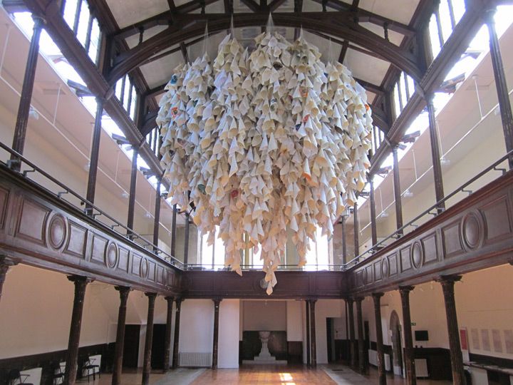 Resonance 2013
Used Sheet Music Manuscripts
Thread
Staples
Fabrica in Brighton is sited in a former regency chapel, the deconsecrated Holy Trinity Church.