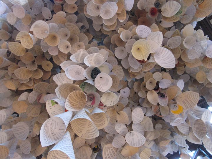 Resonance 2013
Used Sheet Music Manuscripts
Thread
Staples
Fabrica in Brighton is sited in a former regency chapel, the deconsecrated Holy Trinity Church.