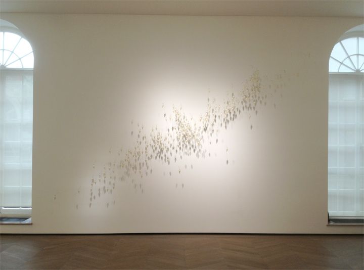 Siblings 2013; dimensions variable, fish hooks, wax, steel pins Siblings 2013; dimensions variable, fish hooks, wax, steel pins