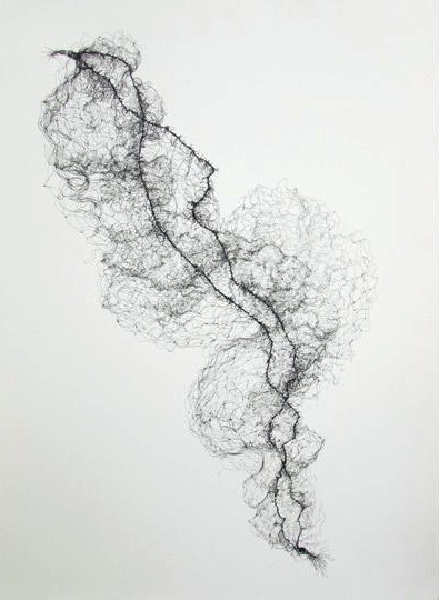 Small Hairnet No 2; 2014; Pen on Paper; 56cm x 76cm Small Hairnet No 2; 2014; Pen on Paper; 56cm x 76cm