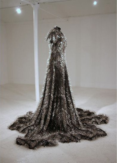 Widow 2009
Black Nappa Leather
43 Kg Adamantine Dressmakers Pins
Tailors Dummy (Manchester Art Gallery collection)
<a href="http://www.bbc.co.uk/programmes/p00cgf1x" target="_blank">interview on womans hour</a>