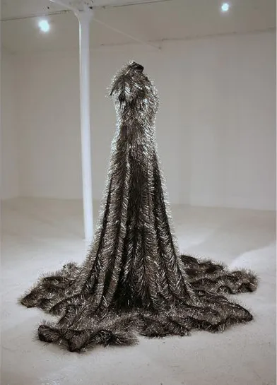 Widow 2009
Black Nappa Leather
43 Kg Adamantine Dressmakers Pins
Tailors Dummy (Manchester Art Gallery collection)
<a href="http://www.bbc.co.uk/programmes/p00cgf1x" target="_blank">interview on womans hour</a>