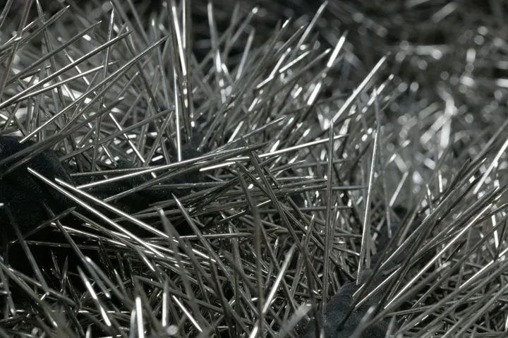 Widow 2009
Black Nappa Leather
43 Kg Adamantine Dressmakers Pins
Tailors Dummy (Manchester Art Gallery collection)
<a href="http://www.bbc.co.uk/programmes/p00cgf1x" target="_blank">interview on womans hour</a>